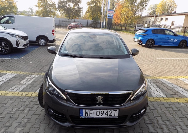 Peugeot 308 cena 49999 przebieg: 158255, rok produkcji 2019 z Wrocław małe 407